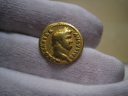 Aureo oro Emperador Romano Nerón