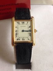 Reloj de pulsera Cartier, modelo Tank, oro 18kl